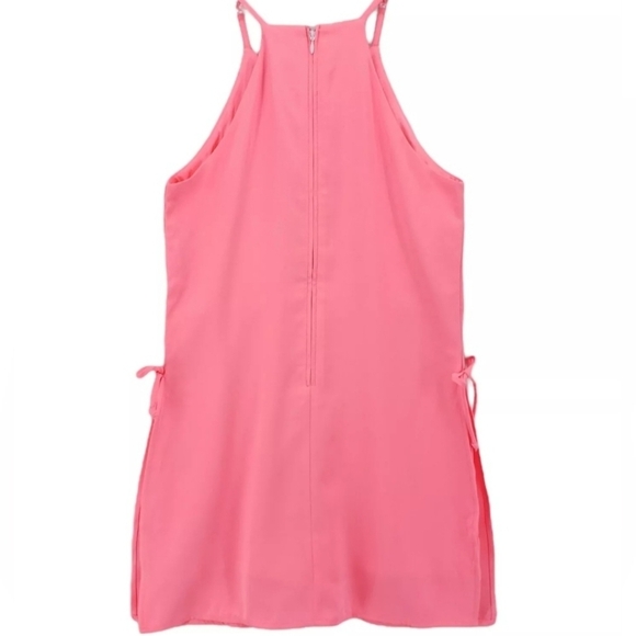 NWT Lilly Pulitzer Coral Halter Romper Embroidery Lace Trim Front Plus Size 16 - Picture 5 of 9